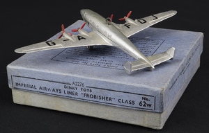 Dinky toys 62w imperial airways liner frobisher class ll647 back