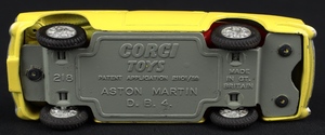 Corgi toys 218 aston martin db4 ll725 base