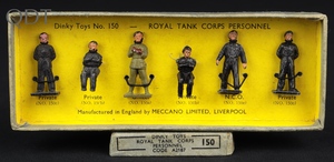 Dinky toys 150 royal tank corps personnel ll793 front