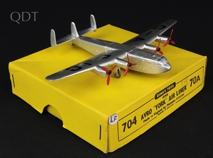 Dinky toys 70a 704 avro new york air liner ll805 front