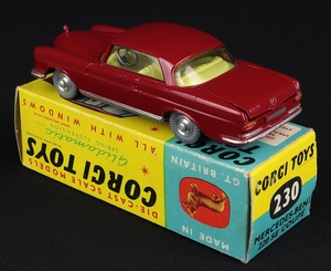 Corgi toys 230 mercedes benz 220 se coupe ll817 back