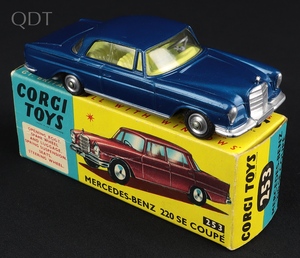 Corgi toys 253 mercedes 220 se coupe ll819 front