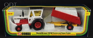 Corgi toys gift set 34 david brown tractor trailer ll849 front