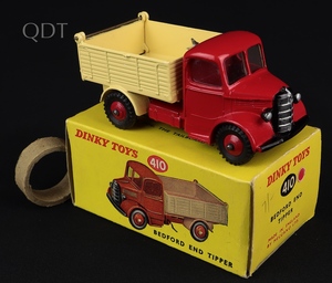 Dinky toys 410 bedford end tipper ll863 front