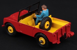 Dinky toys 340 landrover c358 back