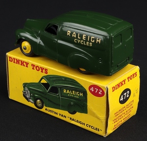 Dinky toys 472 raleigh cycles austin van ll889 back