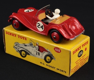 Dinky toys 106 m.g. midget sports ll907 back