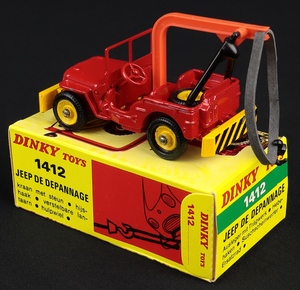 French dinky 1412 jeep ll909 back