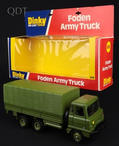 Dinky toys 668 foden army truck ll924 front