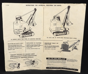 Corgi gift set 27 bedford machinery carrier priestman cub shovel ll931 leaflet
