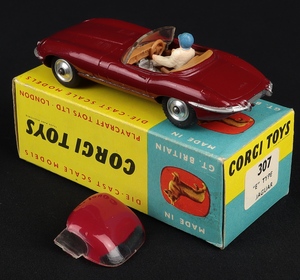 Corgi toys 307 e type jaguar ll935 back