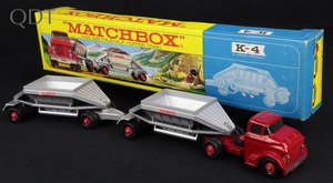 Matchbox kingsize k 4 fruehauf hopper train ll967 front