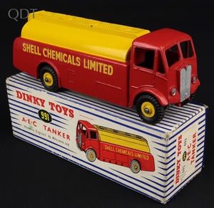 Dinky toys 991 aec tanker shell chemicals limited ll990 front