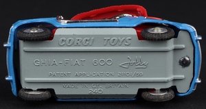 Corgi toys 240 ghia fiat jolly 600 ll993 base