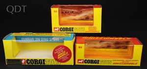 Empty corgi boxes 3 window boxes mm15 front