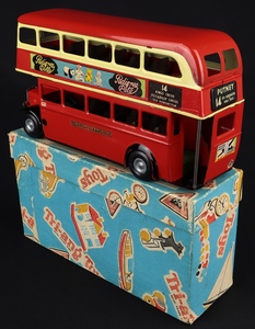 Tri ang minic double deck bus mm29 back