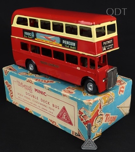 Tri ang minic double deck bus mm29 front