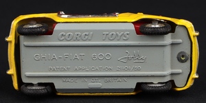 Corgi toys 242 ghia fiat jolly mm37 base
