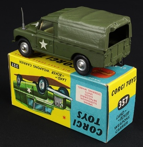 Corgi toys 357 landrover weapons carrier mm39 back