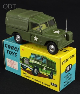 Corgi toys 357 landrover weapons carrier mm39 front