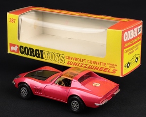Corgi toys 387 chevrolet corvette stingray mm41 back