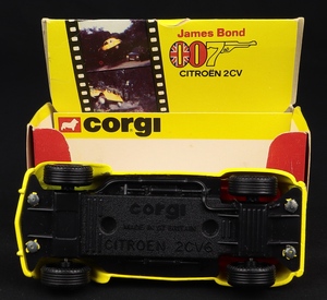 Corgi toys 272 james bond citroen 2cv mm52 base