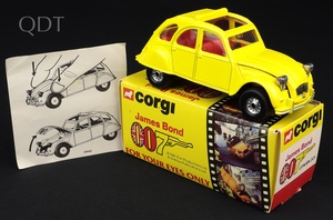 Corgi toys 272 james bond citroen 2cv mm52 front