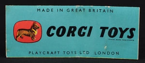 Corgi toys 202m morris cowley saloon mm99 booklet