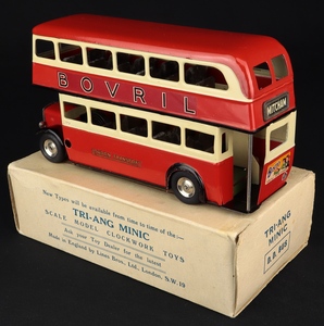 Tri ang minic 60m double decker bus ovaltine mm15 back