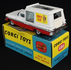Corgi toys 486 kennel service wagon four dogs mm137 back