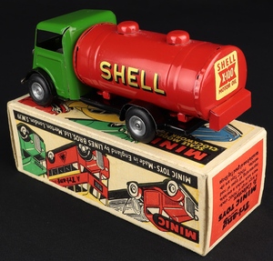 Tri ang minic 15m bp shell petrol tanker mm154 back